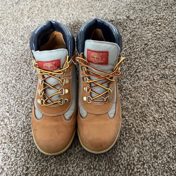 Timberland Other - Timberland Junior Field Boots Wheat Leather Mesh Style 15945 Boys Size 5